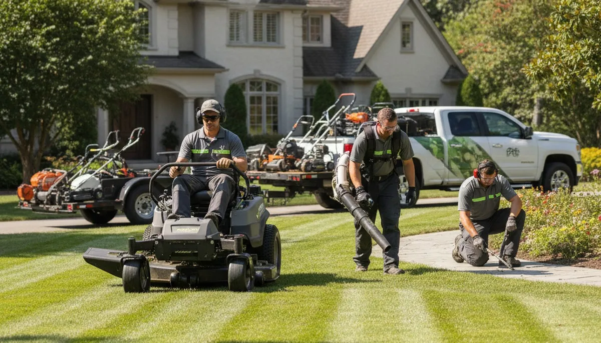 Lancaster, PA tree service team providing lawn care and property maintenance for local homes and businesses